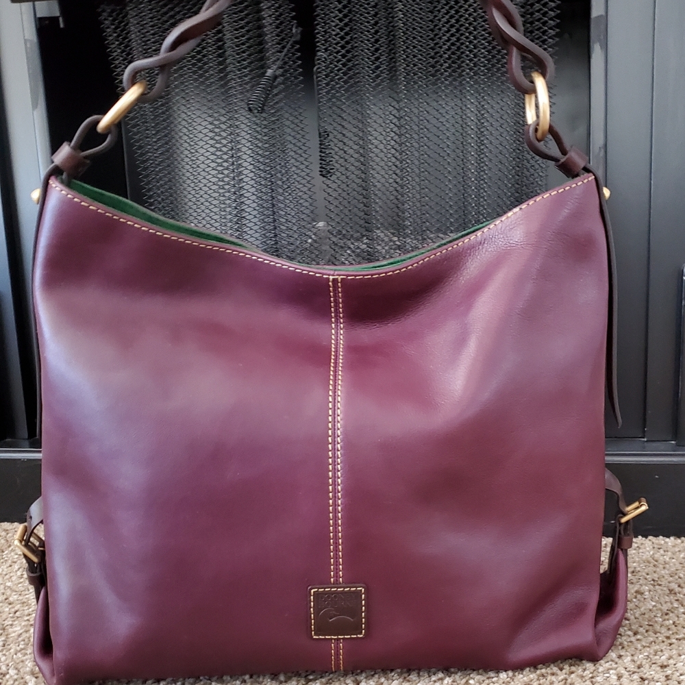 Dooney & Bourke Florentine Twist Sac in Plum